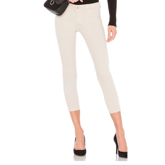 DL 1961 x REVOLVE Florence Instasculpt Cropped Jean in Milk White Size 31 - Picture 2 of 9